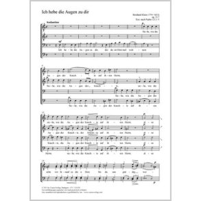 Ich hebe die Augen zu dir : C-Dur