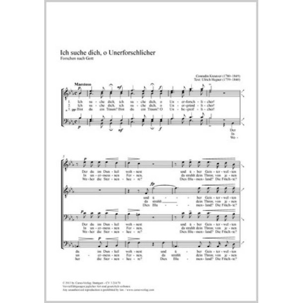 Ich suche dich, o Unerforschlicher : Forschen nach Gott