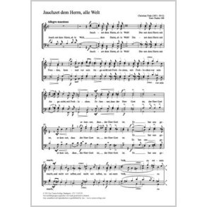 Jauchzet dem Herrn, alle Welt : C-Dur