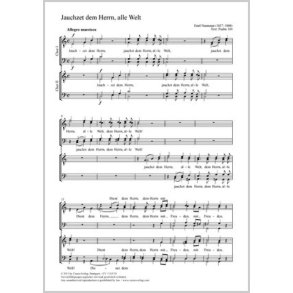 Jauchzet dem Herrn, alle Welt : C-Dur