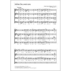 Jubilate Deo omnis terra : Jauchzet dem Herrn, alle Welt!