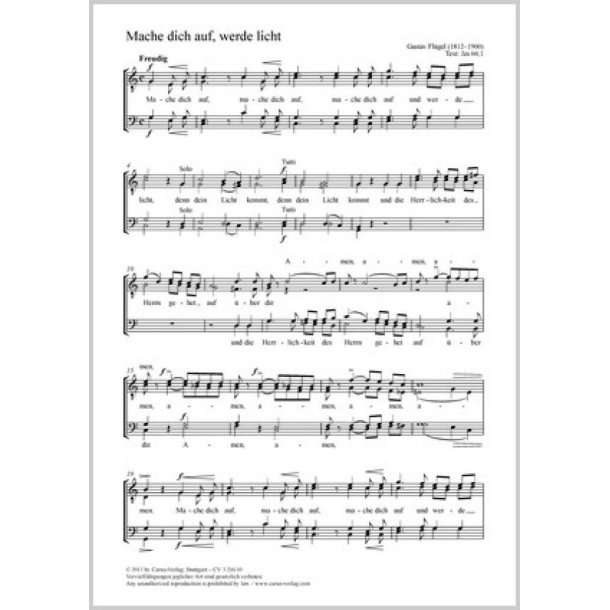 Mache dich auf, werde licht : C-Dur