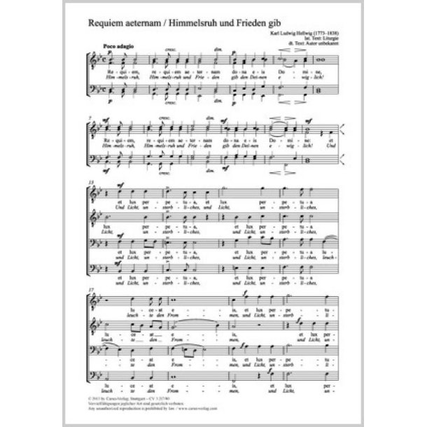 Requiem aeternam [Himmelsruh und Frieden gib]