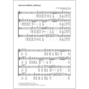 Seid nun fröhlich, jublilieret : F-Dur
