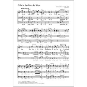 Stille ist das Haus der Klage : B-Dur