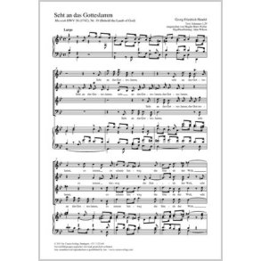 Seht an das Gotteslamm : aus: Messiah