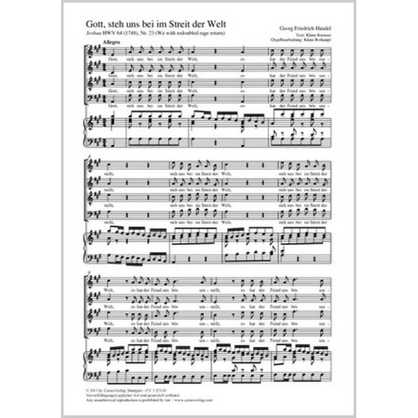 Gott steh uns bei im Streit der Welt : We with redoubled rage return