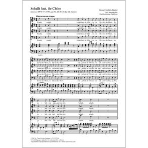 Schallt laut, ihr Chöre, zu Ehren des Herrn : Swll the full chorus