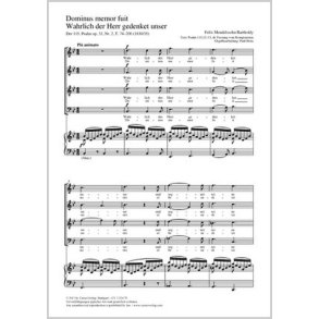 Wahrlich der Herr gedenket unser : aus: Der 115. Psalm op. 31