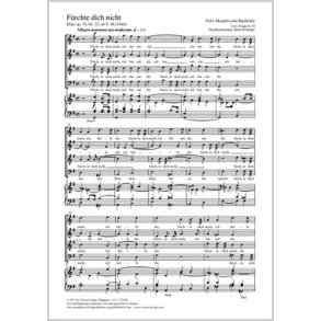 Fürchte dich nicht : aus: Elias op. 70