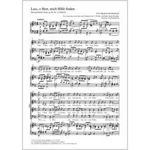 Lass, o Herr, mich Hilfe finden : aus: Drei geistliche Lieder op. 96