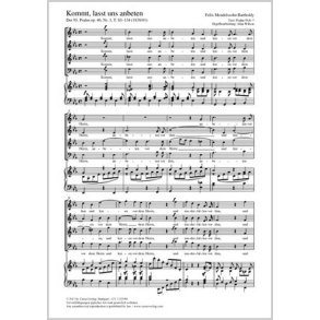 Kommt, lasst uns anbeten : aus: Der 95. Psalm