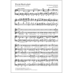 Wie der Hirsch schreit : aus: Der 42. Psalm Wie der Hirsch schreit