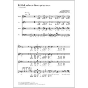 Fröhlich soll mein Herze springen : Weihnachtslied