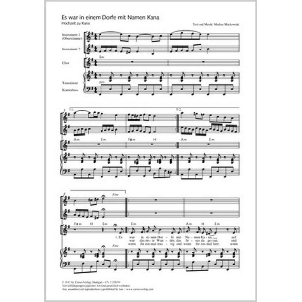 Es war in einem Dorfe mit Namen Kana : Hochzeit zu Kana