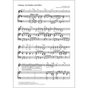 Halleluja, mit Händen und Füßen : D-Dur