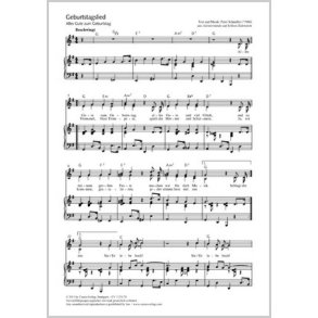 Geburtstagslied : G-Dur