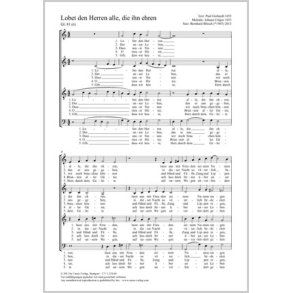 Lobet den Herren alle, die ihn ehren : Motette