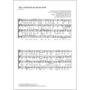 Herr, send herab uns deinen Sohn : Motette