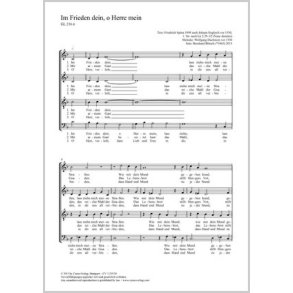 Im Frieden dein, o Herre mein : Motette