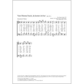 Vom Himmel hoch, da komm ich her : C-Dur