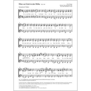 Ehre sei Gott in der Höhe : D-Dur