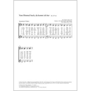 Vom Himmel hoch, da komm ich her : C-Dur