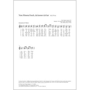 Vom Himmel hoch, da komm ich her : C-Dur