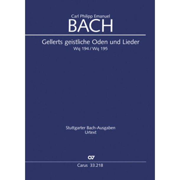 C.P.E. Bach: Geistliche Oden und Lieder [Gellert]