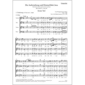 The Resurrection and Ascension of Jesus : BR-CPEB D 3 (Wq 240) - Oratorio