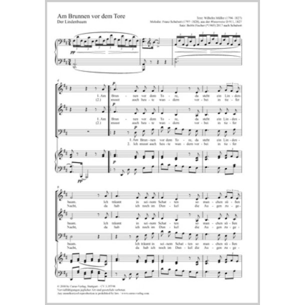 Am Brunnen Vor Dem Tore : D Major