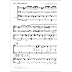 Die Gedanken Sind Frei : B Flat Major