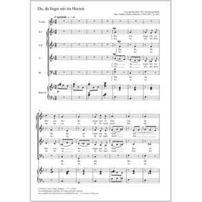 Du, Du Liegst Mir Im Herzen : F Major