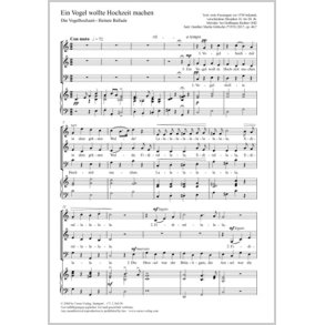 Ein Vogel Wollte Hochzeit Machen : C Major