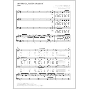 Ich Weiß Nicht, Was Soll Es Bedeuten : D Major