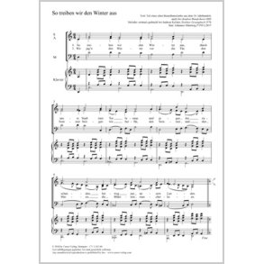 So Treiben Wir Den Winter Aus : A Minor