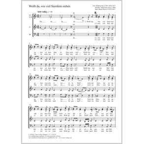 Weißt Du, Wie Viel Sternlein Stehen : F Major