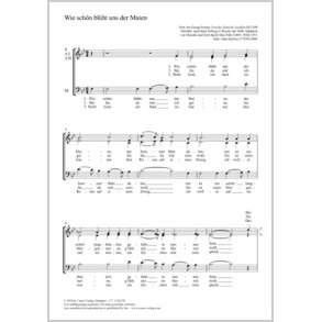 Wie Schön Blüht Uns Der Maien : B Flat Major