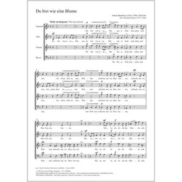 Du bist wie eine Blume