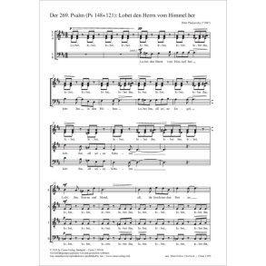 Lobet den Herrn vom Himmel her - D major