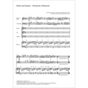 Markt und Straßen ? Weihnacht, Weihnacht - E minor