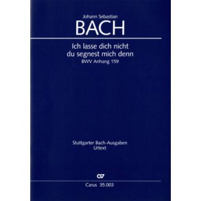 Ich lasse dich nicht, du segnest mich denn : f-Moll