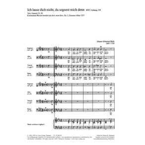 Ich lasse dich nicht, du segnest mich denn : f-Moll