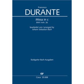 Missa in c [Mass in C minor] : bearbeitet von Johann Sebastian Bach