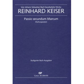 Markuspassion : arrangiert von Johann Sebastian Bach