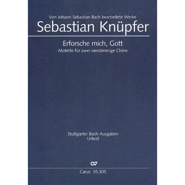 Erforsche mich Gott : nach der Fassung von J. S. Bach