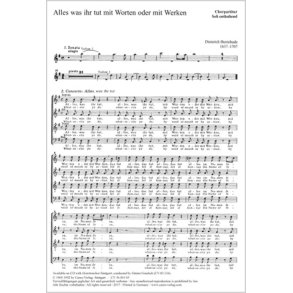 Alles, was ihr tut mit Worten oder mit Werken : BuxWV 4