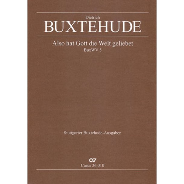 Also hat Gott die Welt geliebt : Kantate