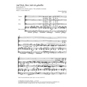 Auf dich, Herr, hab ich gehoffet : C-Dur