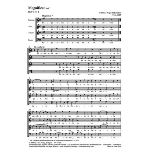 Magnificat in C : C-Dur